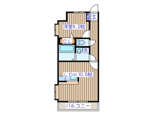 ポラリス北山の物件間取画像